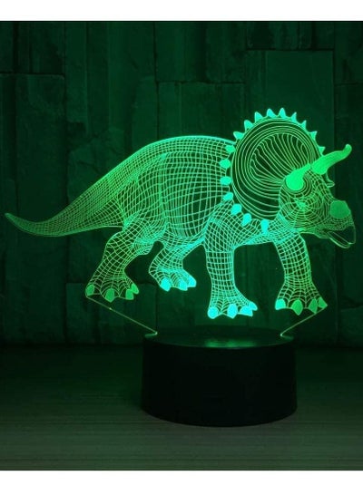 Dinosaur 3D Led Lamp Night Lights Novelty Illusion Night Lamp LED With Cord Birthday New Year Party Gift