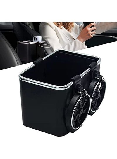 Multifunctional Car Console Side Organizer for Water Cup Paper Towels Phones