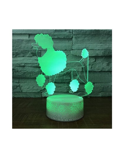 Night Lights Creative Lamp 3D Visual LED for Children Touch Button USB Poodle New Year Night Light Desk Lamp Baby Sleeping Lighting Bedside Home Décor
