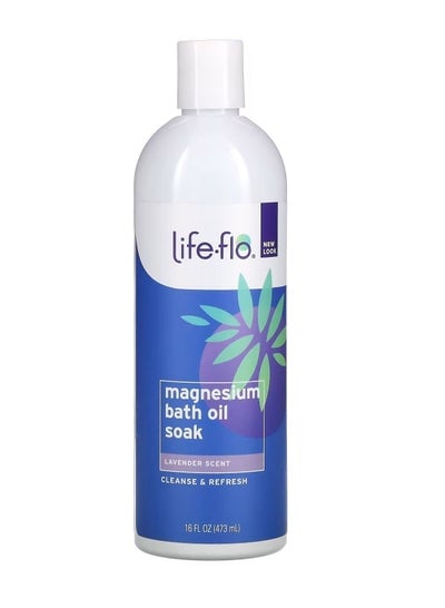 Magnesium Bath Oil Soak Lavender 16 fl oz 473 ml