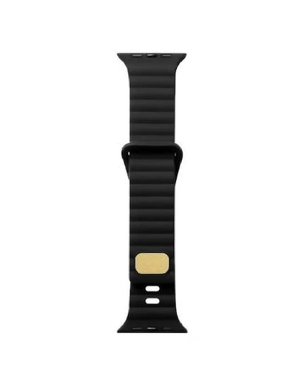 Replacement Sport Silicone Strap breathable design Compatible with 42/44/45/49mm Sizes Black
