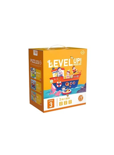 Stage 3 Level Up Puzzles for Kids With 3 Themes in Transportation Vehicles of Premium Educational Puzzle Toys for Girls and Boys 3 in 1