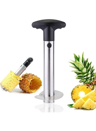 Pineapple Cutter Corer Slicer Peeler Stainless Steel Slicer Stem Remover Cutter Tool All-in-one Kitchen Gadget
