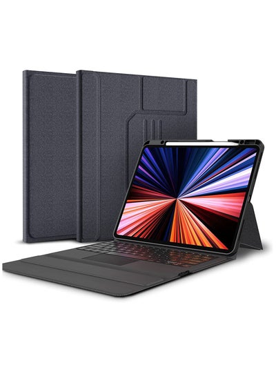 iPad Pro Keyboard 11 inches - Leather Keyboard Case With Touchpad for 10.9/11 inches Compatible Model A2228/A2068/A2230/A2231 II A1980/A2013/A1934/A1979 II A2325/A2324/A2316/A2072 & iPad Air Gen 5