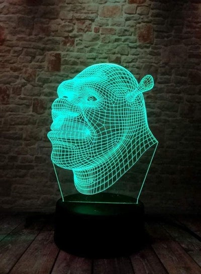 Multicolour 3D Illusion Lamp LED Night Light Shrek Anime Figures Model Colorful Flash Lighting Cartoon Characters Action Figures And Toys For Kids Birthday Or Gifts