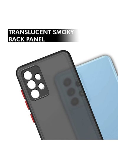 Silicone Bumper Shockproof Matte Translucent Back Case Cover For Samsung Galaxy A73 5G Black