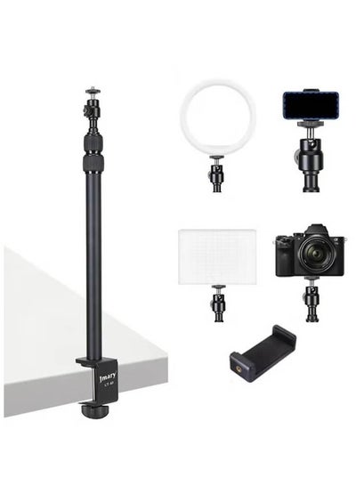 JMARY MT-49 Tabletop Light Stand Clip with Screw for Cameras LED Video Light and Ring Light