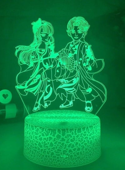 Anime Led 3D Lamp Kimetsu No Yaiba Demon Slayer Tanjiro Kamado USB Night Light