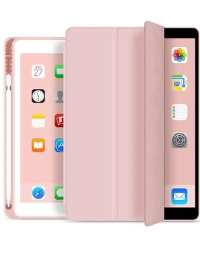 Soft Smart Case with Pencil Holder Foldable Stand Compatible with iPad 10.2 Inch 9th / 8th / 7th Generation 2021/2020 / 2019, iPad Air 3rd Generation, iPad Pro 10.5 Inch