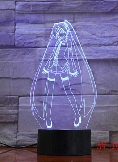 Multicolor 3D Illusion Lamp LED Night Light Tsukino Usagi USB Decoration Kids Baby Gifts Japanese Anime Sailor Moon Table Lamp