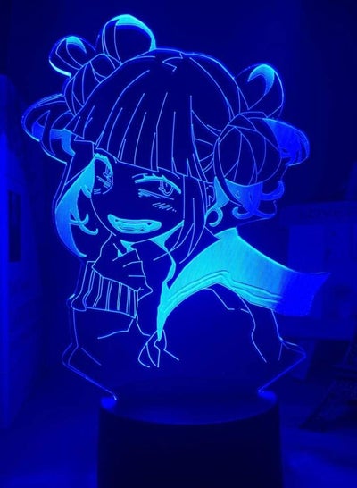 My Hero Academia Himiko Toga 3D Anime Figure Silhouette Night Light Bedroom Decor Birthday Gift Himiko Toga Statue Lamp Comic Lights