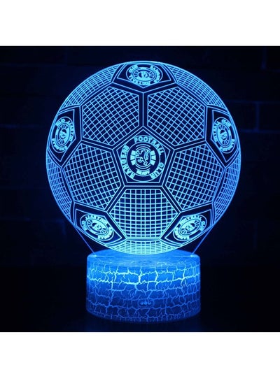 Five Major League Football Team 3D LED Multicolor Night Light Touch 7/16 Color Remote Control Illusion Light Visual Table Lamp Gift Light Team Rangers Football Club
