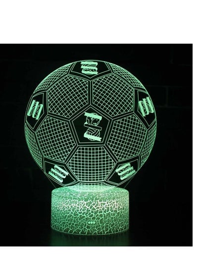 Five Major League Football Team 3D LED Multicolor Night Light Touch 7/16 Color Remote Control Illusion Light Visual Table Lamp Gift Light Team 24