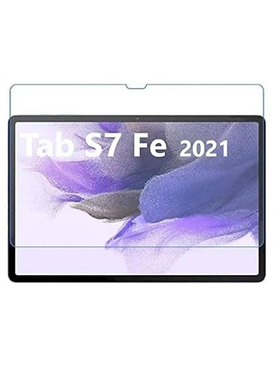 Samsung Galaxy Tab S7 FE Premium 9H Hardness 2.5D Round Edge Tempered Glass Screen Protector