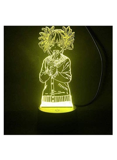 3D Lamp Anime My Hero Academia Children LED Night Light Toga Himiko Figure Kids Nightlight for Bedroom Decoration New Year Gifts 16 Colors
