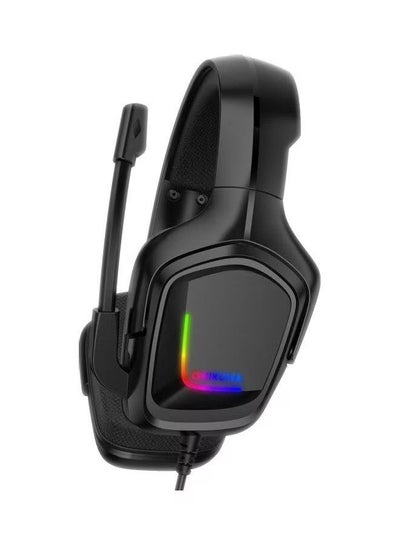 K20 Wired Gaming Headsets With Microphone RGB Light - Black