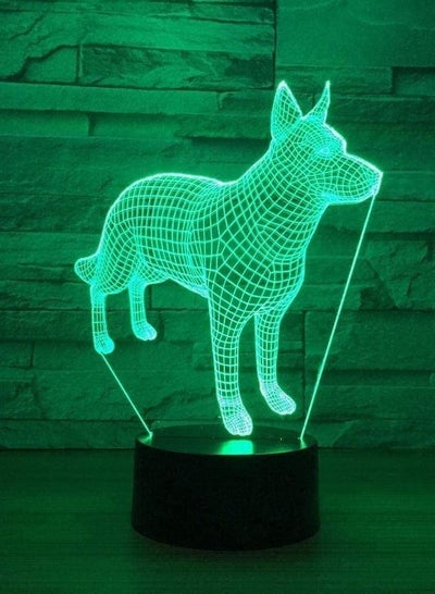 3D Optical Illusion Night Light, 16 Colors&Remote Control Optical Led Night Light Desk LED Touch Table Nightstand Ligh. (Color : Dog)