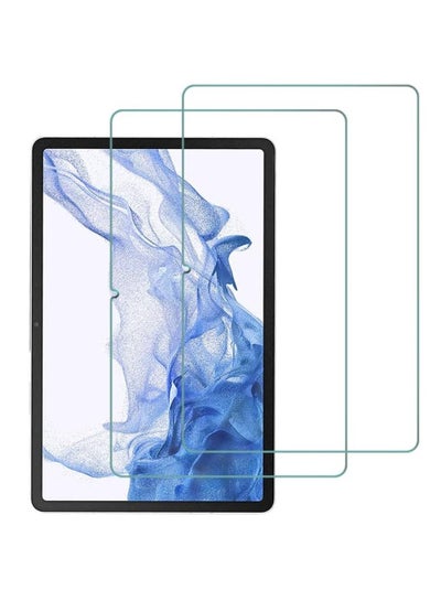 2 Pack Samsung Galaxy Tab S8 Premium 9H Hardness Round Edge Tempered Glass Screen Protector