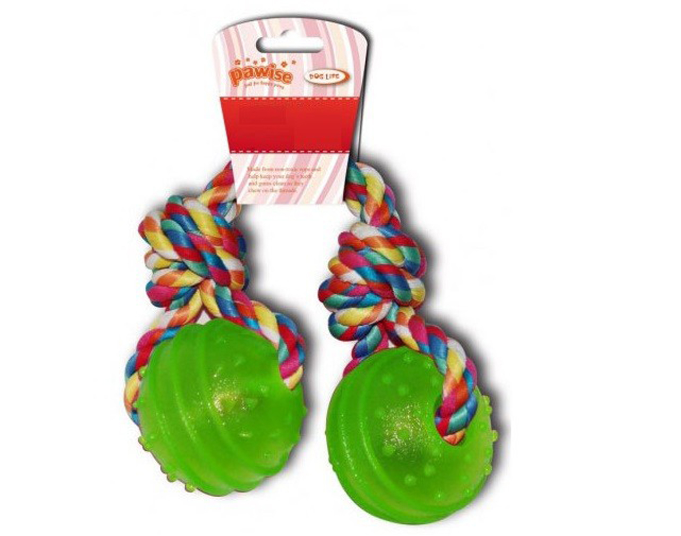 Pawise TPR 2 Balls  w/rope