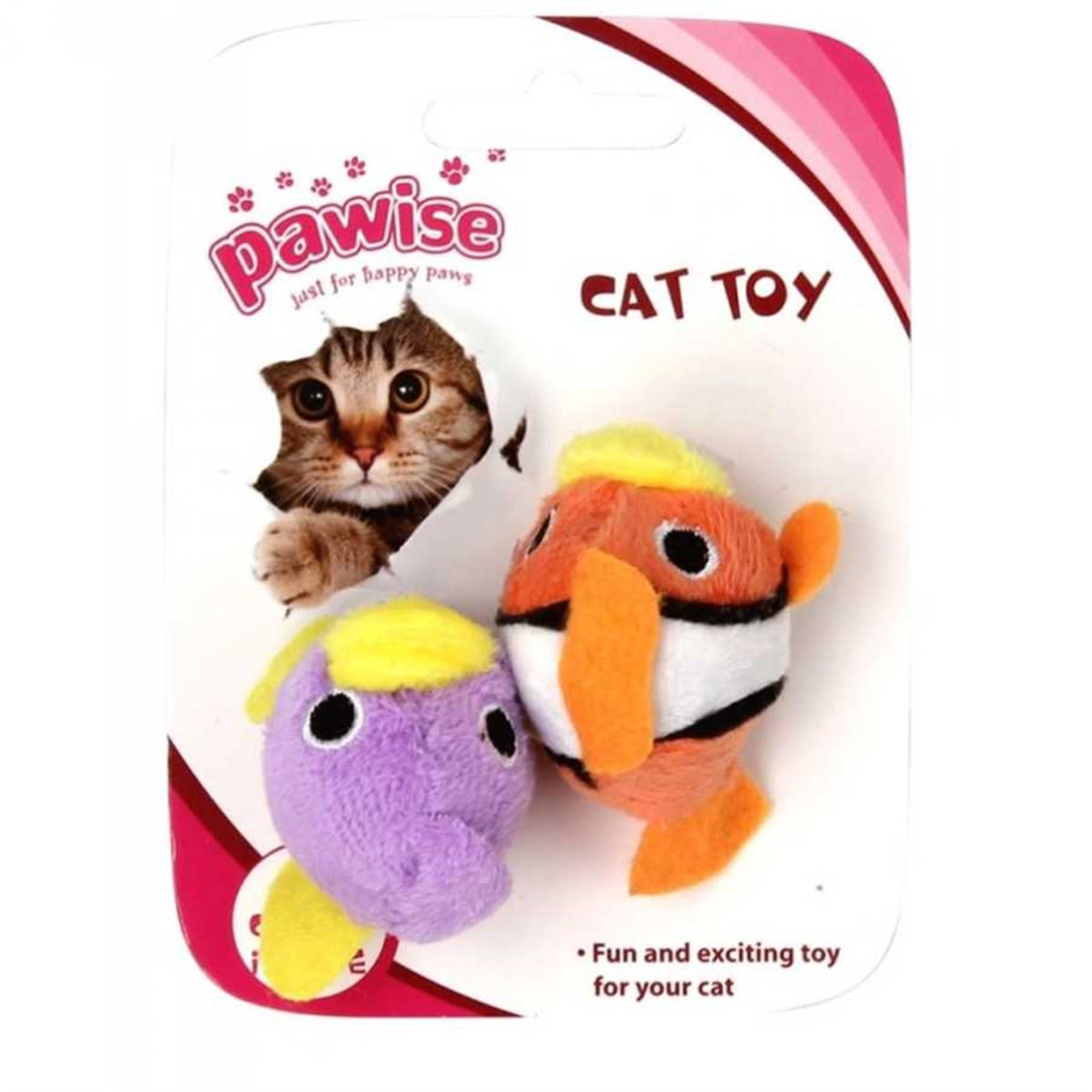 Pawise Fish Cat Toy 2PK