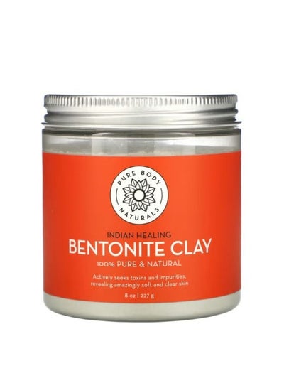 Pure Body Naturals Indian Healing Bentonite Clay 8 fl oz (227 g)