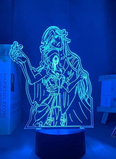 Multicolour 3D LED Night Light Anime Black Butler for Bedroom Decor Light Manga Birthday Gift Nightlight Black Butler LED 3D Lamp Lighting