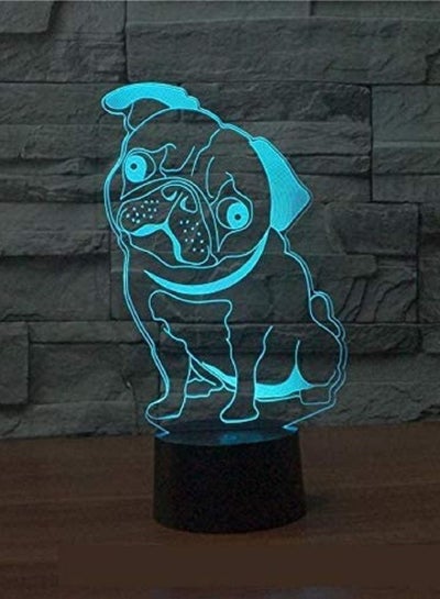 Sand Dog 3D Kids Gift Seven Touch LED Table Lamp Visual Atmosphere Desk 3D Kids Gift