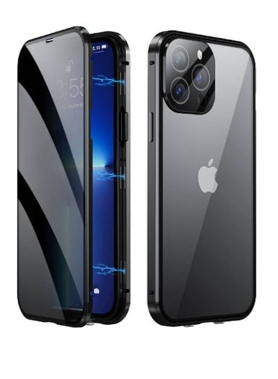 Ultra Protective Anti-Scratch Anti-Spy Magnetic Privacy Case Cover For Apple iPhone 13 Pro Max Black