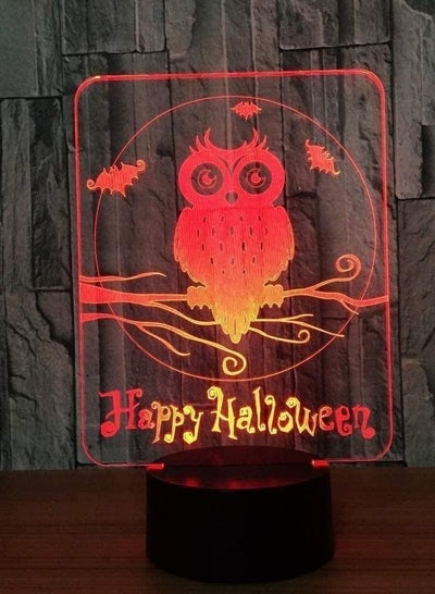3D LED Magic Lantern Multicolor Night Light Decorative Lights In 7/16 Colors Touch Switch Function Suitable for Adults and Children  Owl