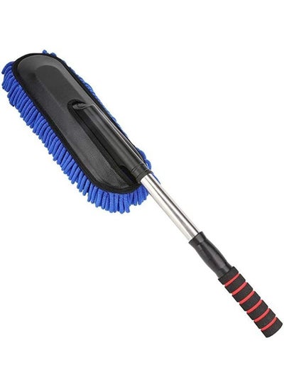 Microfiber Water Absorbent Chenille Vehicle Duster Wash Brush Interior and Exterior Cleaning Kit with Extendable Handle for Car