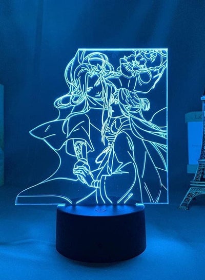 3D LED Night Light Illusion Lamp USB Anime Japanese Decor Tian Guan Ci Fu Bedroom Decor Birthday Present 16 colors With Remote Control