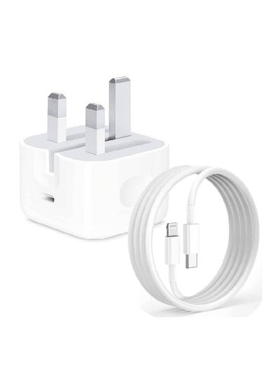 iPhone Charger 20W USB C Fast Charger Plug and iPhone Charging Cable 2M USB C to Lightning Cable with PD Type C Power Adapter for iPhone 13 12 Pro Max/Mini/11/XS/XR/X/8 Plus/iPad