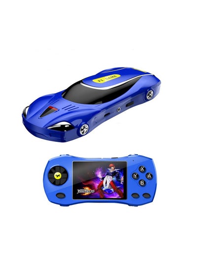 F1 3.0 inch Screen Car Model Handheld Game Console Built-in 620 Games(Blue)