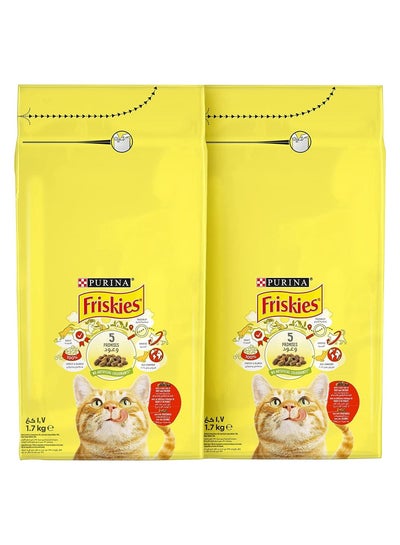 Friskies with Beef and Chicken Vegetables, 2x1.7kg Promo Pack