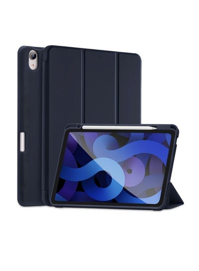 iPad Air Case for iPad Air 5th Gen (2022) & iPad Air 4th Gen (2020) Slim Fit Case with Shockproof TPU Back, Built-in Pencil Holder & Auto Sleep/Wake Perfectly Compatible with iPad 10.9 inch