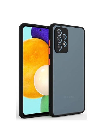 Silicone Bumper Shockproof Matte Translucent Back Case Cover For Samsung Galaxy A73 5G Black