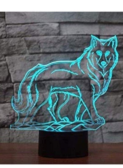 Wolf Multicolor Night Light with Remote Control 16 Colors LED Touch lamp Table Lamp Bedroom Decoration Lamp Children's Gift