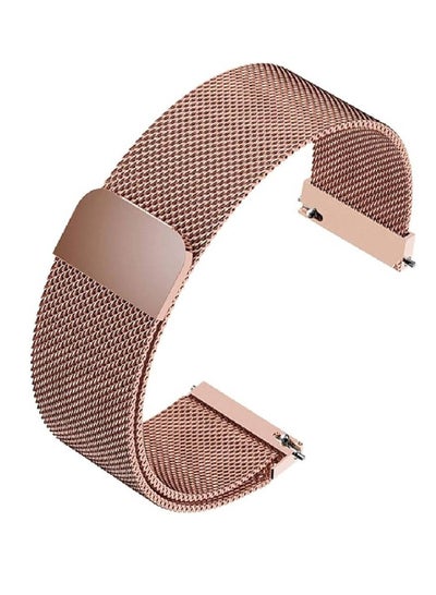 Adjustable Stainless Steel Mesh Replacement Watch Straps for Women Watches 20mm Rose Gold