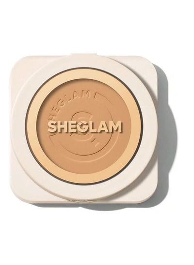 SHEGLAM Skin-Focus High Coverage Powder Foundation-Peach 36 Shades Oil-Control Poreless Flawless Full Coverage Lightweight Pressed Powder Soft Matte Smoother-Looking Setting Powder Face Makeup