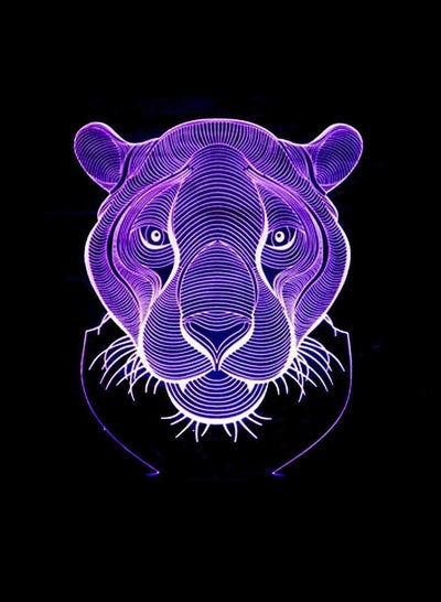 Domineering lion head 3D Multicolor Night Light remote control colorful gradient color touch small table lamp creative gift atmosphere decorative lamp