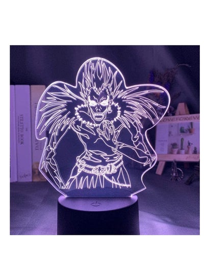 Manga Death Note L Lawliet Figure Led 3D Night Light for Anime Room Store Decor Idea Cool Kids Child Bedroom Table Lamp Ryuk Figure-16 Colors