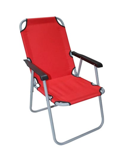 Folding Camping Chair-Beach Chair for Garden Balcony or Festivals Outdoor Collapsable Chair as Fishing Chair or Festival Picnic Chair(Red)