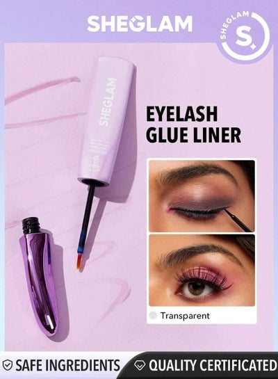 Transparent eyelash adhesive