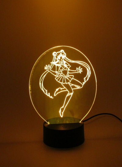 3D lamp Sailor Moon LED Light Color Changed Night 3D Lights Lamp Decor Gifts