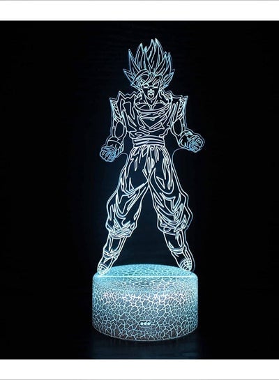 Dragon Ball Son Goku 3D Table Lamp Creative Gift Visual Stereo Light Colorful Touch LED Night Light Birthday Gift Christmas Gift
