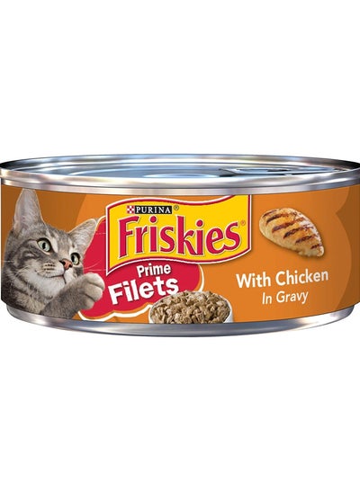 Friskies Prime Fillets With Chicken In Gravy Cat Food, 5.50 Ounce