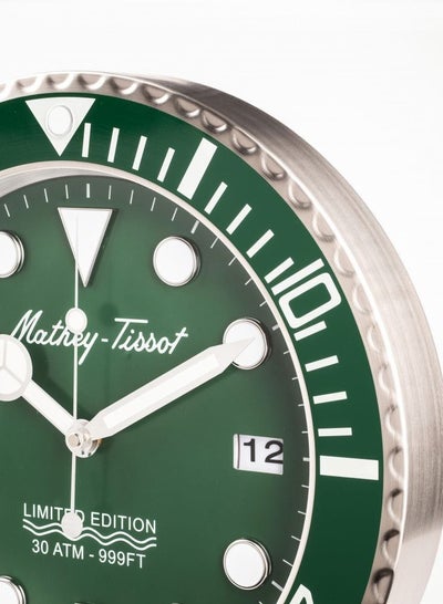 Mathey-Tissot Wall Clock Quartz Green Dial