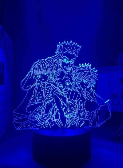 Multicolour 3D Night Light Japanese Anime Illusion LED Decor Lamps Hunter X Hunter Killua LED Light