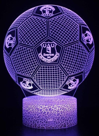 3D Night Light for Kids Football Illusion Lamp 7 Colors Bedroom Décor Lamp with Remote Control