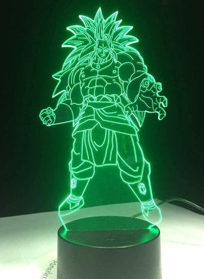 3D Night Light Dragon Ball Super Saiyan God Goku Action Figure 3D Phantom Table Lamp 7 Color Change Night Light Child Son Gift BROLY